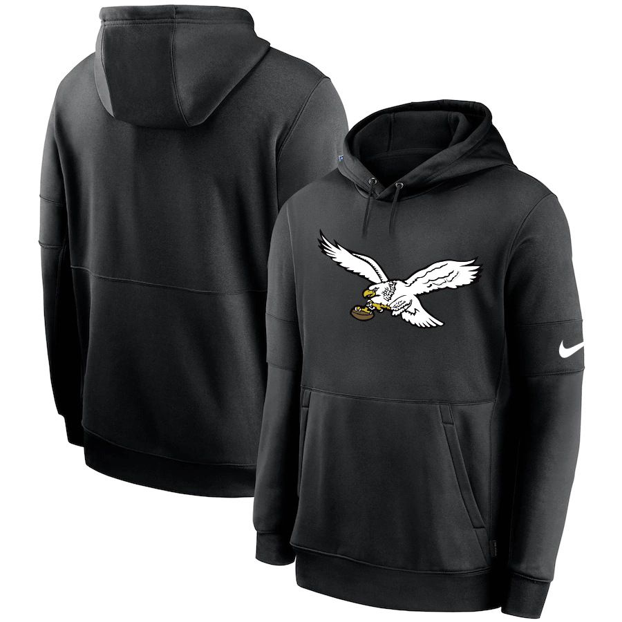 Men 2023 NFL Philadelphia Eagles black Sweatshirt style 10318-0